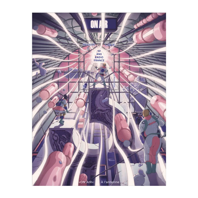 Feuillet de timbre 50 ans de Radio France 5893 neuf**.