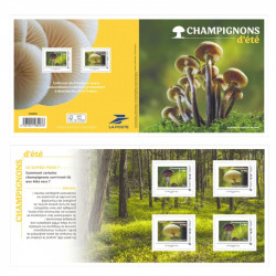 Collector 4 timbres Champignons d'été.