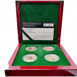 Coffret BE 4 pièces de 2 euros Luxembourg Poli inversé 2024-2025.