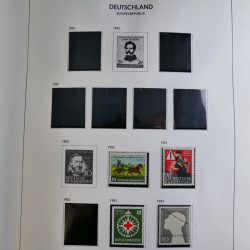 Collection timbres d'Allemagne République Fédérale 1949-2001 en 2 albums DAVO.