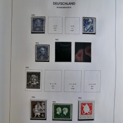 Collection timbres d'Allemagne République Fédérale 1949-2001 en 2 albums DAVO.