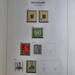 Collection timbres d'Allemagne République Fédérale 1949-2001 en 2 albums DAVO.