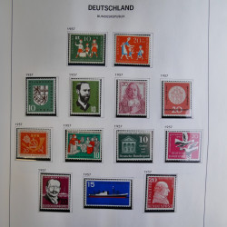 Collection timbres d'Allemagne République Fédérale 1949-2001 en 2 albums DAVO.