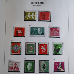 Collection timbres d'Allemagne République Fédérale 1949-2001 en 2 albums DAVO.