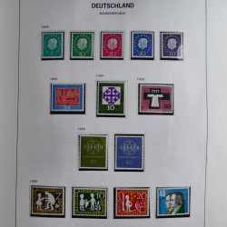 Collection timbres d'Allemagne République Fédérale 1949-2001 en 2 albums DAVO.