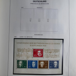 Collection timbres d'Allemagne République Fédérale 1949-2001 en 2 albums DAVO.
