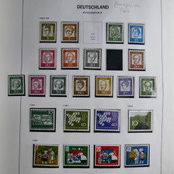 Collection timbres d'Allemagne République Fédérale 1949-2001 en 2 albums DAVO.