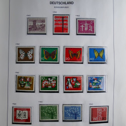 Collection timbres d'Allemagne République Fédérale 1949-2001 en 2 albums DAVO.