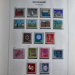 Collection timbres d'Allemagne République Fédérale 1949-2001 en 2 albums DAVO.