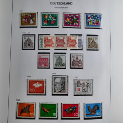 Collection timbres d'Allemagne République Fédérale 1949-2001 en 2 albums DAVO.