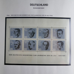 Collection timbres d'Allemagne République Fédérale 1949-2001 en 2 albums DAVO.