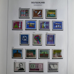Collection timbres d'Allemagne République Fédérale 1949-2001 en 2 albums DAVO.