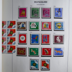 Collection timbres d'Allemagne République Fédérale 1949-2001 en 2 albums DAVO.