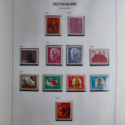 Collection timbres d'Allemagne République Fédérale 1949-2001 en 2 albums DAVO.