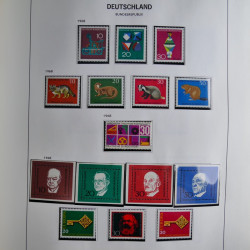 Collection timbres d'Allemagne République Fédérale 1949-2001 en 2 albums DAVO.