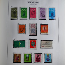 Collection timbres d'Allemagne République Fédérale 1949-2001 en 2 albums DAVO.