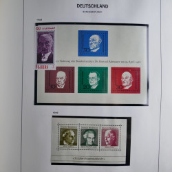 Collection timbres d'Allemagne République Fédérale 1949-2001 en 2 albums DAVO.