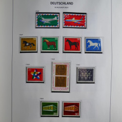 Collection timbres d'Allemagne République Fédérale 1949-2001 en 2 albums DAVO.