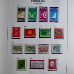 Collection timbres d'Allemagne République Fédérale 1949-2001 en 2 albums DAVO.
