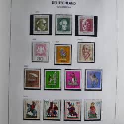 Collection timbres d'Allemagne République Fédérale 1949-2001 en 2 albums DAVO.