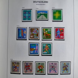 Collection timbres d'Allemagne République Fédérale 1949-2001 en 2 albums DAVO.