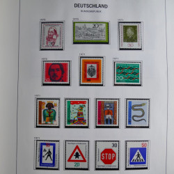 Collection timbres d'Allemagne République Fédérale 1949-2001 en 2 albums DAVO.