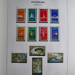 Collection timbres d'Allemagne République Fédérale 1949-2001 en 2 albums DAVO.