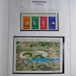 Collection timbres d'Allemagne République Fédérale 1949-2001 en 2 albums DAVO.