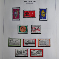 Collection timbres d'Allemagne République Fédérale 1949-2001 en 2 albums DAVO.