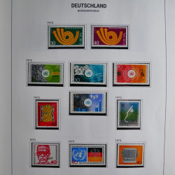 Collection timbres d'Allemagne République Fédérale 1949-2001 en 2 albums DAVO.