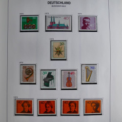 Collection timbres d'Allemagne République Fédérale 1949-2001 en 2 albums DAVO.