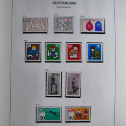 Collection timbres d'Allemagne République Fédérale 1949-2001 en 2 albums DAVO.