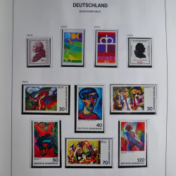 Collection timbres d'Allemagne République Fédérale 1949-2001 en 2 albums DAVO.