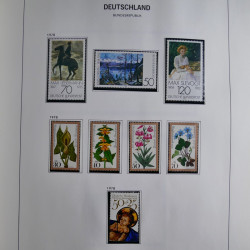 Collection timbres d'Allemagne République Fédérale 1949-2001 en 2 albums DAVO.