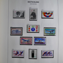 Collection timbres d'Allemagne République Fédérale 1949-2001 en 2 albums DAVO.