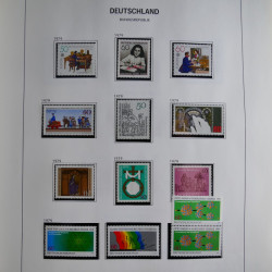 Collection timbres d'Allemagne République Fédérale 1949-2001 en 2 albums DAVO.