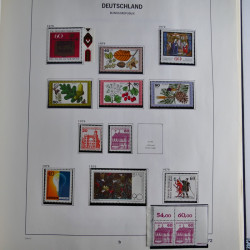 Collection timbres d'Allemagne République Fédérale 1949-2001 en 2 albums DAVO.