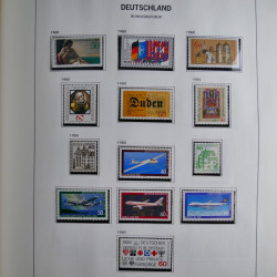 Collection timbres d'Allemagne République Fédérale 1949-2001 en 2 albums DAVO.