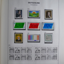 Collection timbres d'Allemagne République Fédérale 1949-2001 en 2 albums DAVO.