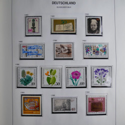 Collection timbres d'Allemagne République Fédérale 1949-2001 en 2 albums DAVO.