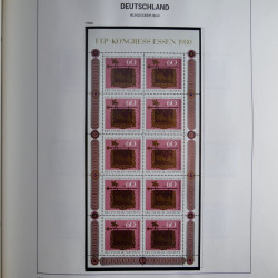 Collection timbres d'Allemagne République Fédérale 1949-2001 en 2 albums DAVO.