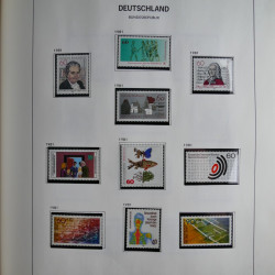 Collection timbres d'Allemagne République Fédérale 1949-2001 en 2 albums DAVO.