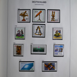 Collection timbres d'Allemagne République Fédérale 1949-2001 en 2 albums DAVO.