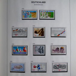 Collection timbres d'Allemagne République Fédérale 1949-2001 en 2 albums DAVO.
