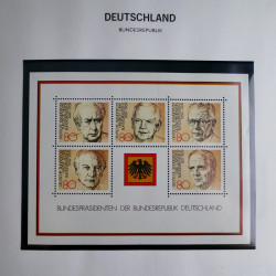 Collection timbres d'Allemagne République Fédérale 1949-2001 en 2 albums DAVO.