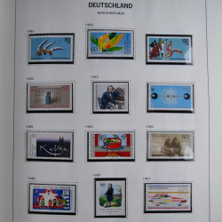 Collection timbres d'Allemagne République Fédérale 1949-2001 en 2 albums DAVO.