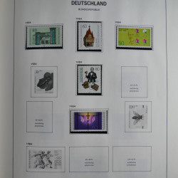 Collection timbres d'Allemagne République Fédérale 1949-2001 en 2 albums DAVO.