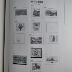 Collection timbres d'Allemagne République Fédérale 1949-2001 en 2 albums DAVO.