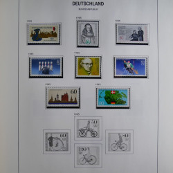 Collection timbres d'Allemagne République Fédérale 1949-2001 en 2 albums DAVO.