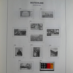Collection timbres d'Allemagne République Fédérale 1949-2001 en 2 albums DAVO.
